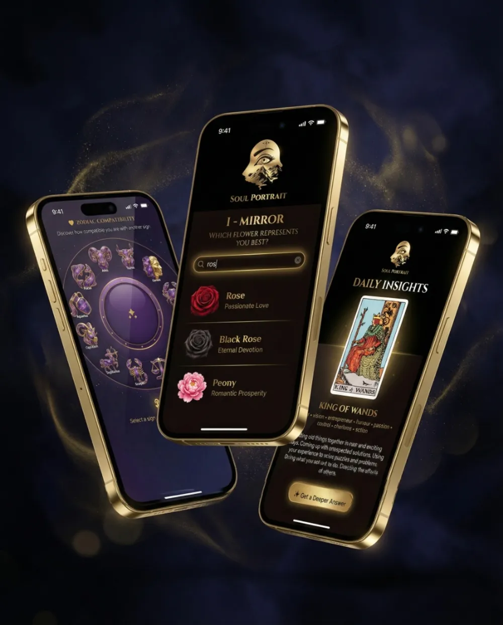 myOracle App - Zodiac Compatibility, Soul Portrait I-Mirror, and Daily Tarot Insights